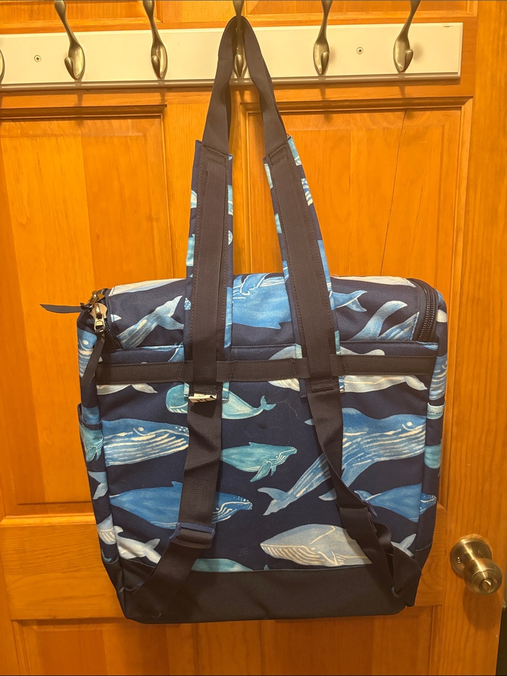 Neso Whale-Navy Tote/Backpack. RETAIL 95.00 GRAB IT HERE TODAY NWT - Picture 8 of 11